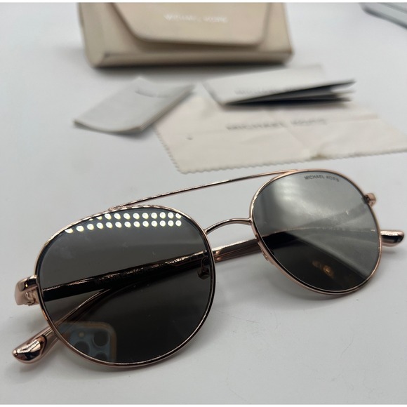 Michael Kors MK 1021 Lon 11166G Rose Gold‎ 53-18-140 3N Sunglasses With Case main image 9